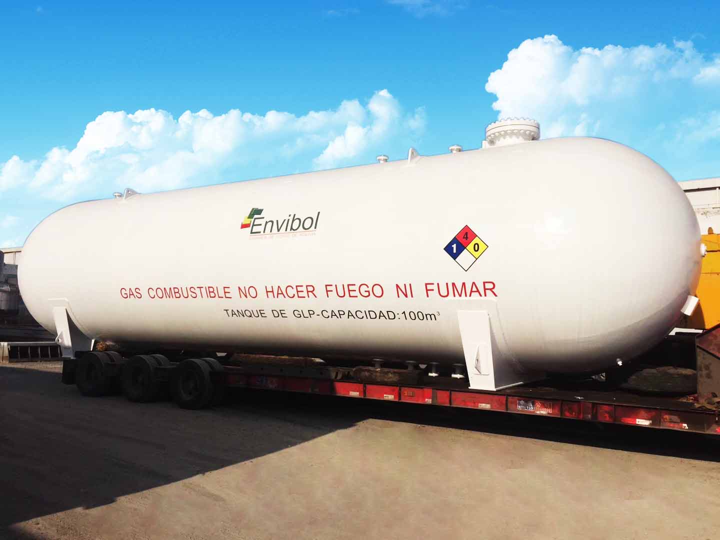 ASME 10m³~200m³ LPG Horizontal Storage Tank